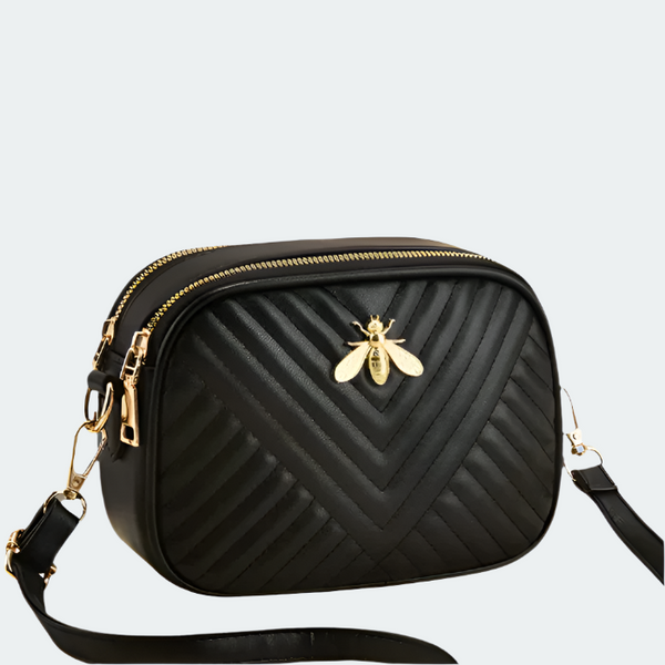 Crossbody Bag with Bee Accent