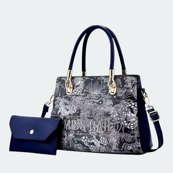 Floral Embossed Handbag